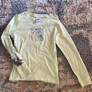 Nike Kids Pale Green Long Sleeve Tee